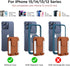 Miracase Magnetic Wallet for Men/Women, 3 Slots, 6-8 Card Holder for iPhone 16/15/14/13/12 Series, Adjustable Stand &