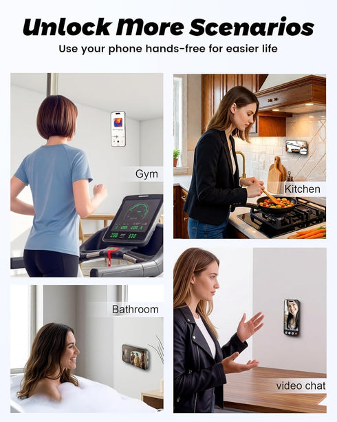Mnyatr (2 Pack) Upgraded Double Sided Suction Cup Phone Mount, Sticky Phone Grip Holder for Hands-Free Selfies