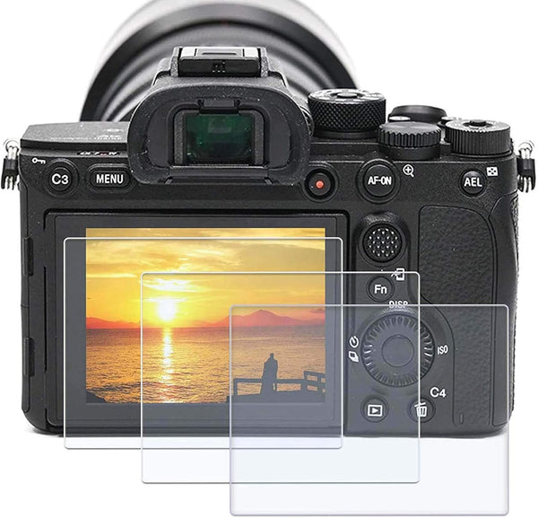 PCTC Screen Protector for Sony alpha 1 a7II A7III a7SII a7SIII a7RII a7RIII a7RIV RX100 Series, 3 Packs