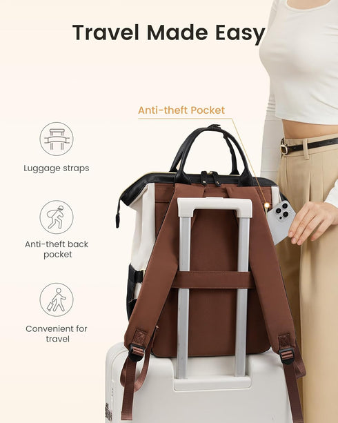 Backpack Holder,15.6 inch Backpack Backpack LOVEVOOK Laptop for Women with Giant Tumbler Professional Nurse Teacher