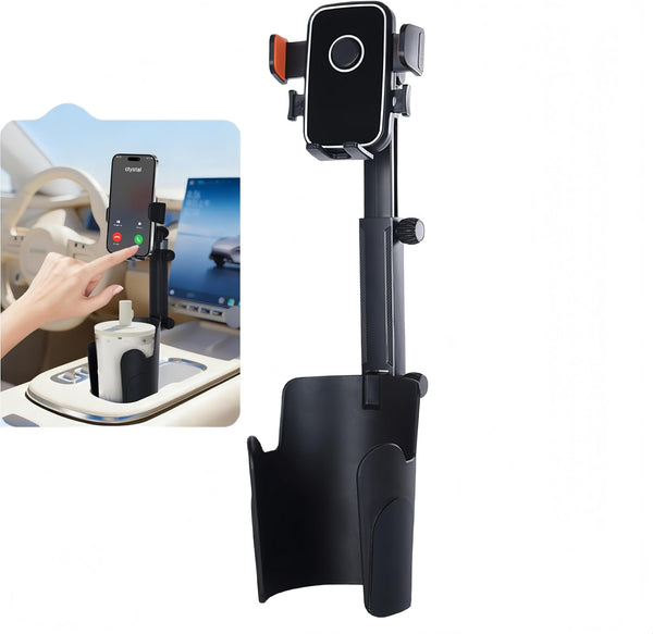 BNTTEAM Upgrade Universal Cup Car Mount Stand Bracket Height Adjustable for All Phone