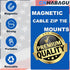 25LBS (10 Magnet Zip Tie Mount Clips Magnetic Zip Ties Mount Holder Strong Multipurpose Wire Cable Holder Mount Wire