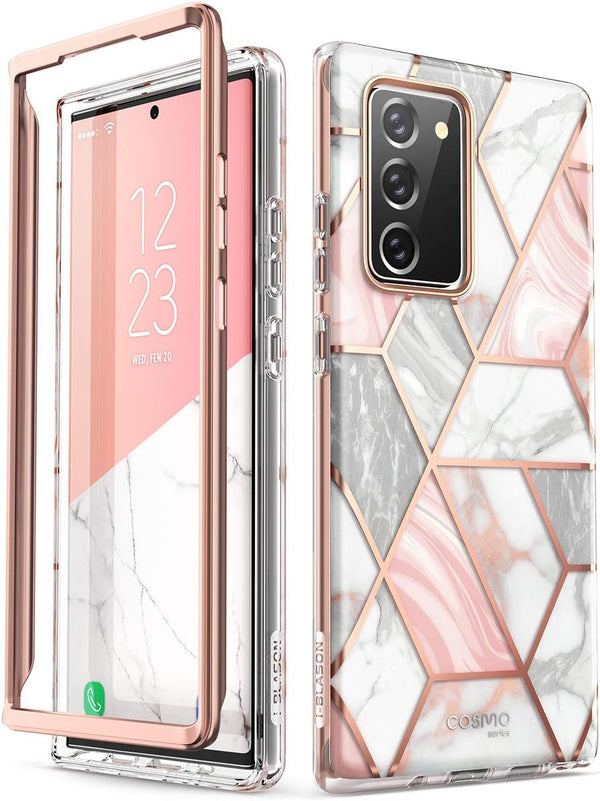 i-Blason Cosmo Series Case for Galaxy Note 20 5G 6.7 inch (2020 Release), Protective Bumper Marble Design