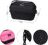 a6000/a6400/a6600/a6100/a5100 Mchoi Hard EVA Travel Case for Sony Alpha Mirrorless Digital Camera (Black and Pink)