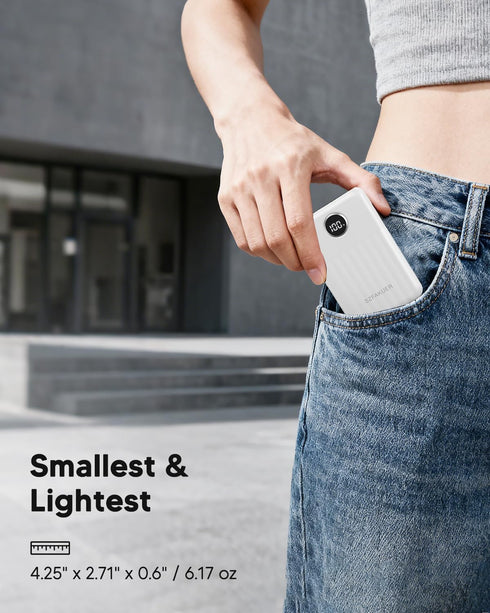 Szfakuer 10000mAh 22.5W Pack 17 16 15 14 S23 S22 S21 Portable Charger,Ultra Slim Power Bank,USB C in/Output Fast