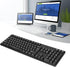 MC-689 USB Wired Computer Keyboard, Arabic Keyboard/English PC Keyboard, Ergonomic Mechanical Keyboard for Office,