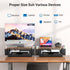 Wood Metal Monitor Stand Riser, Laptop Stand for Desk, Office Desk Organizer and Accessories, Computer Desktop Shelf