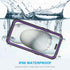 Lanhiem for iPhone 15 Plus Case, IP68 Waterproof Dustproof with Built-in Screen Protector, 360 Full Body Cover, Purple