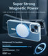 FNTCASE for iPhone 13 Mini Case: iPhone 12 Mini Magnetic Slim Clear Case | Military Grade Protective & Shockproof Drop Protection Anti-Yellowing Transparent Thin Cell Phone Cover(Clear)