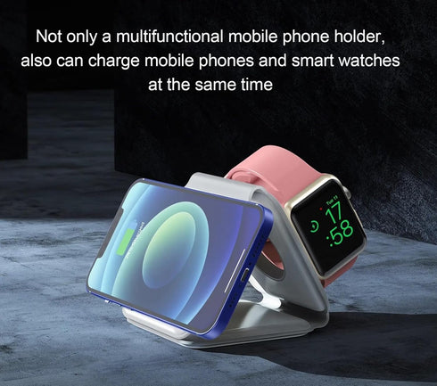 Magnetic Wireless Charging Station 3-in-1, Foldable Fast Charger for iPhone 15/14/13/12 Pro Max, Smart Watch and Ear