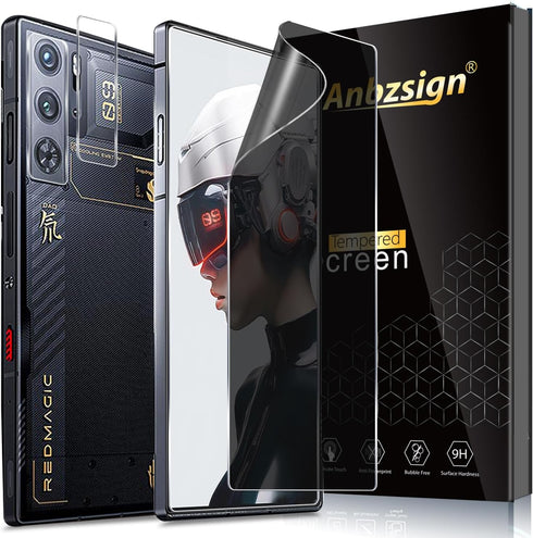 for Nubia Red Magic 9 Pro/Magic 9 Pro+ Privacy Screen Protector and Camera Lens Protector, Anti-Spy Flexible 9H Hardness