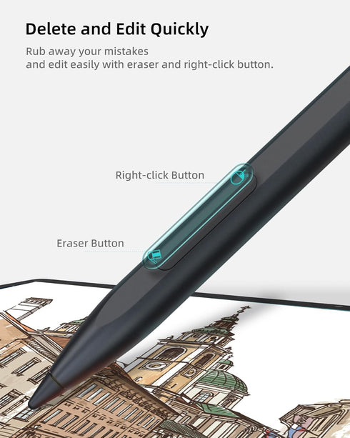 Metapen Stylus Pen M1 for Microsoft Surface - 75-Day Battery Life, Smooth Writing for Surface Devices