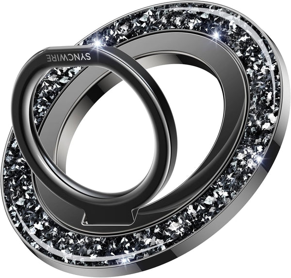 SYNCWIRE Magnetic Phone Ring Holder for MagSafe - Glitter Phone Grip Stand with