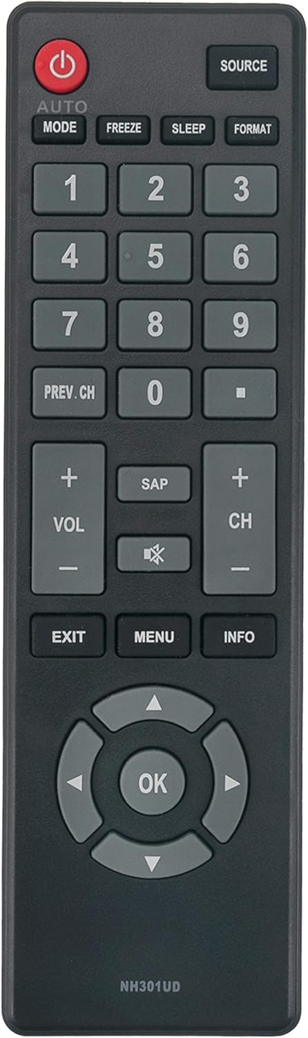 VINABTY NH301UD Replacement Remote for Emerson TV Models LC391EM3, LC501EM3, LE190EM3, LE220EM3, LE260EM3, LE320EM3