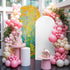 Jnbasdffb 7.2 Yellow Leaves Wedding Arch Cover, Stretchy Spandex Arch Backdrop Stand Covers FT, Modern Oil Painting