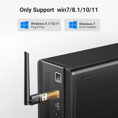 UGREEN 2024 Bluetooth 5.4 Adapter for PC, Long Range USB Bluetooth Dongle, Wireless Transfer for Mouse, Keyboard,