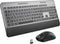KOPJIPPOM Silent Wireless Keyboard and Mouse Combo - Keyboard with Large Print Cover,