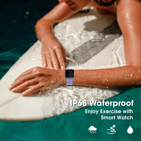Smart Watch, Fitness Tracker with Heart Rate Monitor, Blood Oxygen, Sleep Tracking, 1.5 Inch Touchscreen for Android iOS