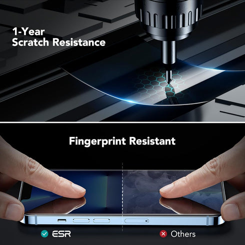 ESR 3 Pack Privacy Screen Protector for iPhone 14/13/13 Pro, Anti-spy Tempered-Glass, Micro-curved Edges, Case Friendly