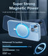 FNTCASE iPhone 14 Phone Case: Clear Magnetic Military Grade Drop Protection Cover for iPhone 13 - 6.1 Inch (Clear)