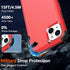 Diverbox iPhone 15 Case with MagSafe & Screen Protector 2 Pack - Heavy Duty, 15 FT Drop Protection, Shockproof (Red)