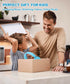 Kids Bluetooth Headphones, On Ear Wireless Headsets with Microphone, Foldable Stereo for iPad Tablet (Blue)
