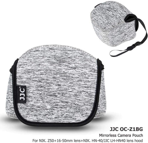ZV-E10 16-50mm X-T50 XC15-45mm Z50+16-50mm KIWIFOTOS Neoprene Compact Camera Sleeve for Sony II +E PZ lens Fuji + lens