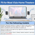 Upgraded Sound Bar Mounts Under TV for Vizio Soundbar Mount with Vizio Speaker Mount and Remote Holder - Adjustable