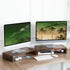 2 Pack Riser-20 inch, TEAMIX Monitor Stand Wooden Tabletop Shelf for TV/PC/Laptop/Printer, Rustic Brown Monitor Riser