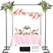 8.2FT Square Wedding Arch,Metal Arch Backdrop Stand Heavy Duty Adjustable,Extra 2 Clamp