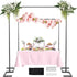 8.2FT Square Wedding Arch,Metal Arch Backdrop Stand Heavy Duty Adjustable,Extra 2 Clamp
