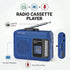 TOMASHI Cassette 3.5mm Portable Tape Player Recorder with AM/FM Radio, Built-in Speaker & Microphone, Headphone Jack