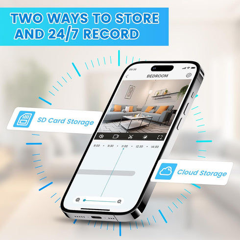 Light Bulb Security Camera, Ring 2.4G Hz WiFi Camera for Home Security with Spot Light, 24/7 Recording (2 x Light Bulb)