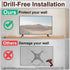 Maozhren 0.39in-0.78in, TV Stand Legs Replacement for Sceptre TV, Compatible with Hole Spacing Easy No-Drill