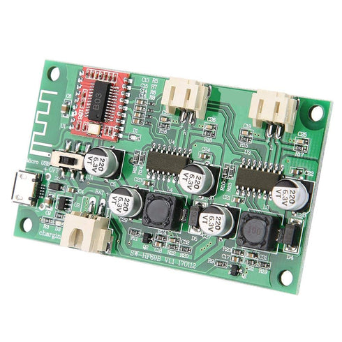 Bluetooth Power Amplifier Board 2 6W DC 5V/3.7V Lithium Battery Management HF69B for 4 , 6 , 8 Speakers