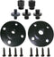 2PCS Camera Adapter Mount Multifunction Desktop Microphone Flange Mount Male 1/4-20 and 3/8-16 and 5/8-27 Inch Female