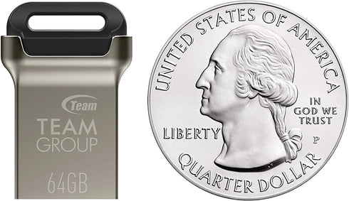 TEAMGROUP C162 256GB 3.2 1 3.1/3.0 140MB/s TC1623256GB01 USB Gen USB Mini Fits Metal Read Flash Thumb Drive External
