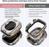Tensea 2-in-1 Waterproof Screen Protector Case for Apple Watch Ultra 2/Ultra 49mm, Built-in Privacy Glass Film