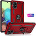 Military Grade Drop Impact Case for Samsung Galaxy A71 5G, Heavy Duty Shockproof Armor with 360° Rotating Ring (Silver)