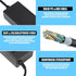 36V 4A 144W Power Supply Adapter, 100-240V AC to DC, 36 Volt for LED Lights & CCTV Security System