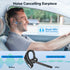 New bee Bluetooth Headset Wireless Earpiece with 500mah Charging Case, 80h Playtime and Noise Cancelling