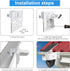 Gutter Mount for eufy Security Solocam S340 Solar Security Camera (White)