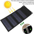 40W 4 Fold Solar Panel Charging Bag, Folding Bag for Outdoor Camping, Hiking, Emergency Charging (Black)