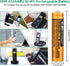4 Pack HHR-65AAABU NI-MH Rechargeable Battery for Panasonic, 1.2V 630mAh AAA Battery for Cordless Phones