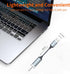 USB A to Lightning Audio Adapter Cable, USB 3.0 Male to Female, HiFi Headphones Converter with Volume Control