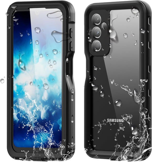 Waterproof Case for Galaxy A25 5G, Full Body IP68 Underwater Clear Protective Case with Built-in Screen Protector Heavy