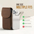 Hengwin Genuine Leather Flip Phone Holster for Samsung Galaxy A15 A25 A54 S23+ S22+ S21+ S20 FE, iPhone 15 Plus 14 Plus