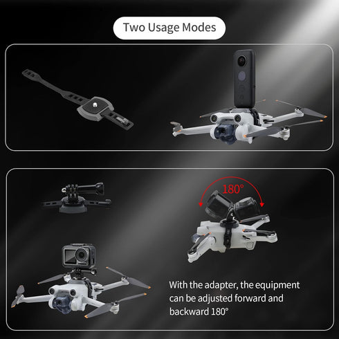 Hanatora Camera Expansion Mount Holder with Adapter for DJI Mini 2/Mini 3/Mini SE/Mavic Mini, Drone Connector Bracket