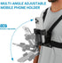 Generic Mobile Phone Chest Mount Harness Strap Holder Cell Phone Clip Action Camera POV for Samsung iPhone Plus etc