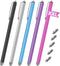 5 Pack Long Pen Body Stylus Pens for Touch Screens, High Sensitivity & Fine Point Capacitive Pen for iPad, iPhone,